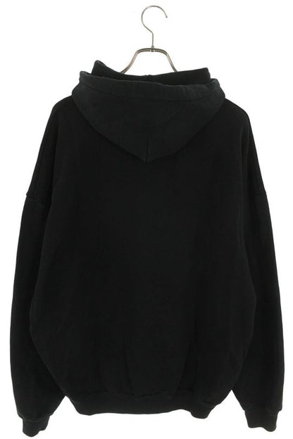 Balenciaga 501656 Tyk44 BB Logo Print Pullover Hoodie Men's S