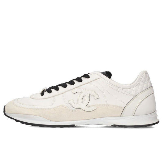 Chanel G46372 Coco Mar Cles Cather Low Cut Sneakers Men's 40