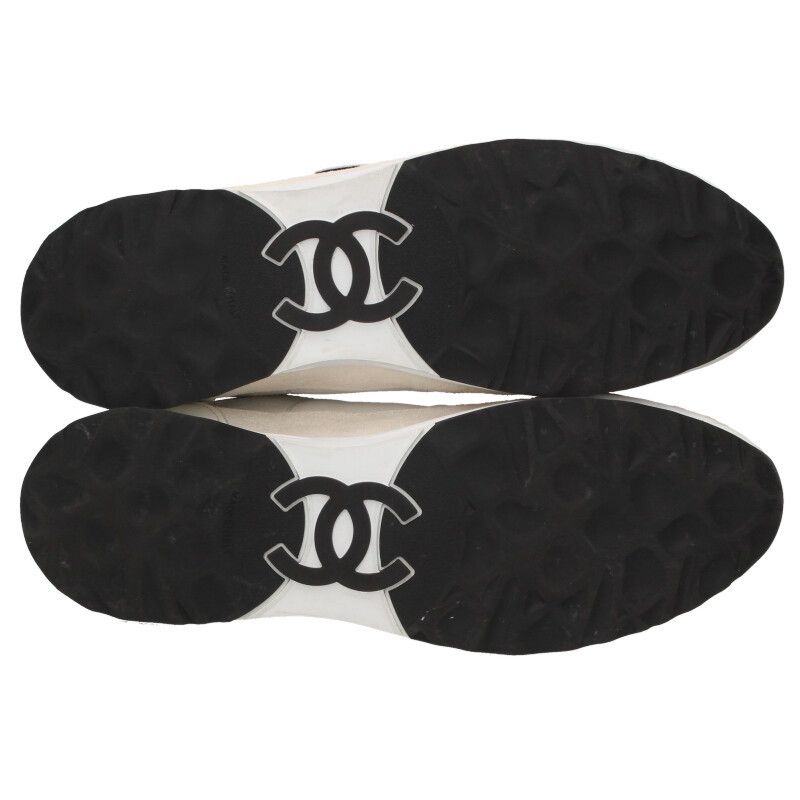 Chanel G46372 Coco Mar Cles Cather Low Cut Sneakers Men's 40