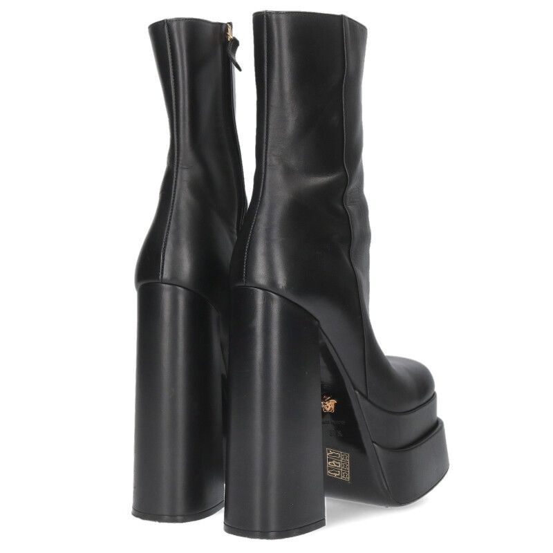 Versace Leather Heeled Boots Women's 37.5
