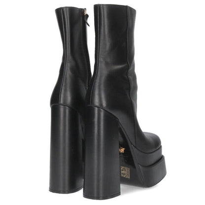 Versace Leather Heeled Boots Women's 37.5