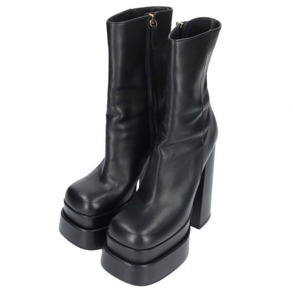 Versace Leather Heeled Boots Women's 37.5