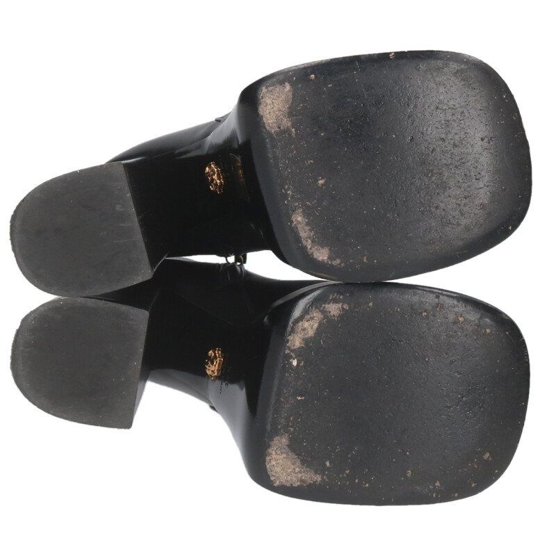 Versace Leather Heeled Boots Women's 37.5