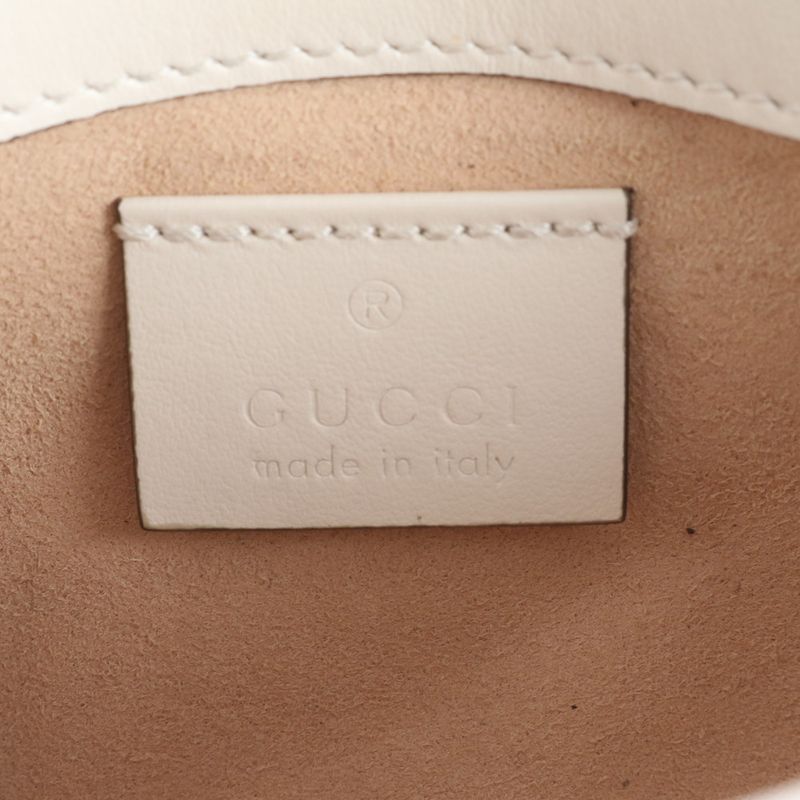 Polar Gucci GG Marmont Apple Chain Shoulder 476433 Leather Bag Crossbody Women