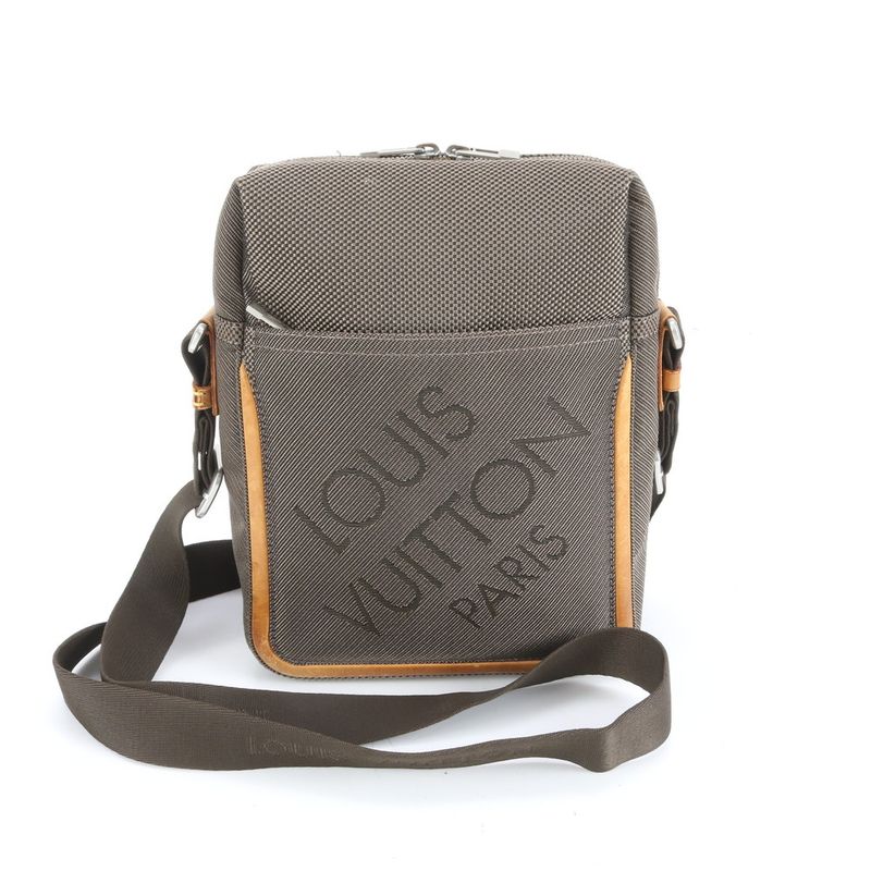 Louis Vuitton Damier Jean Citadin M93040 Leather Shoulder Bag Crossbody