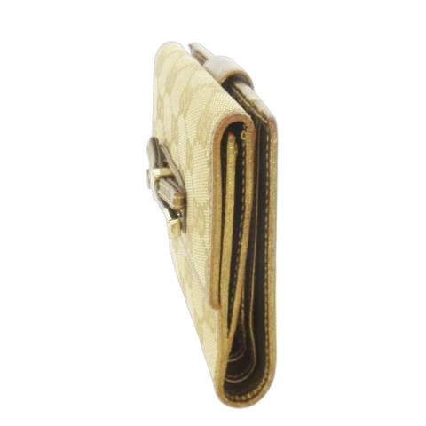 Gucci Princi Fold Wallet With Change Pocket GG Canvas Leather GG Logo Monogram