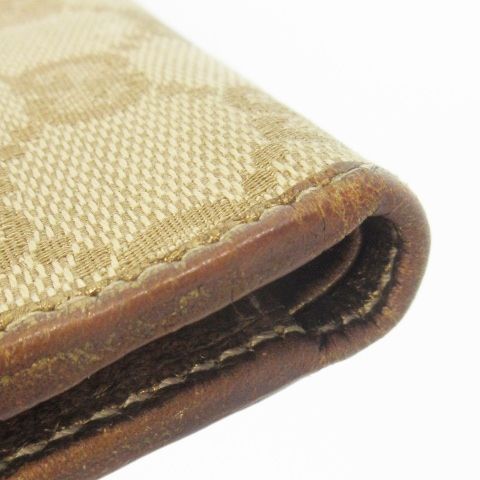 Gucci Princi Fold Wallet With Change Pocket GG Canvas Leather GG Logo Monogram