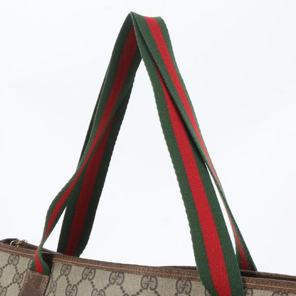 Polar Gucci GG Supreme Sherry Line Leather Tote Bag Shoulder Business Commuter