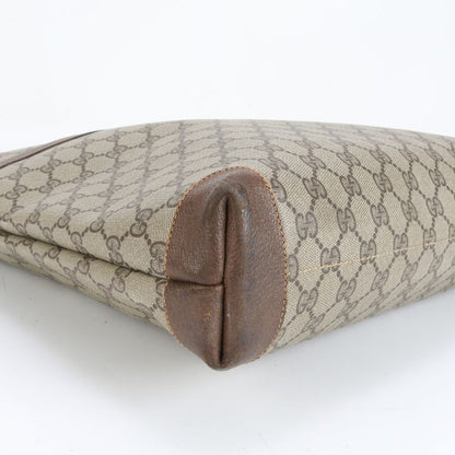 Polar Gucci GG Supreme Sherry Line Leather Tote Bag Shoulder Business Commuter