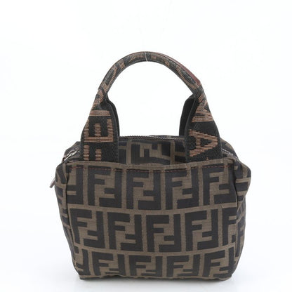 Polar Fendi Zucca Leather Nylon Handbag Brown Women's CEM Dc1-5