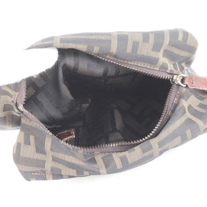Polar Fendi Zucca Leather Nylon Handbag Brown Women's CEM Dc1-5
