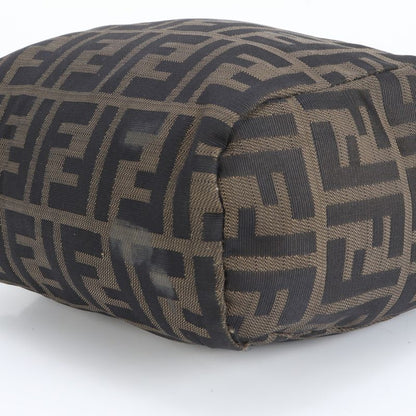 Polar Fendi Zucca Leather Nylon Handbag Brown Women's CEM Dc1-5