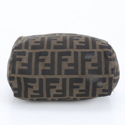 Polar Fendi Zucca Leather Nylon Handbag Brown Women's CEM Dc1-5