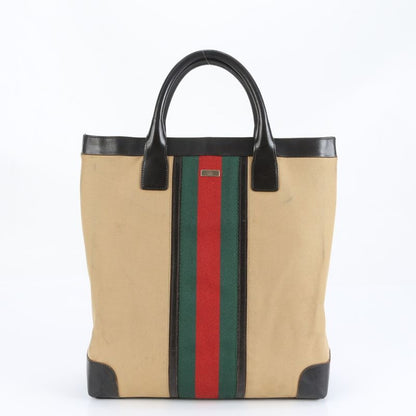 Polar Gucci Sherry Line 002 1121 Leather Canvas Tote Bag Business Commute A4
