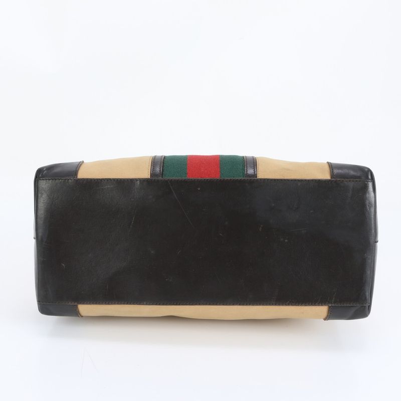 Polar Gucci Sherry Line 002 1121 Leather Canvas Tote Bag Business Commute A4