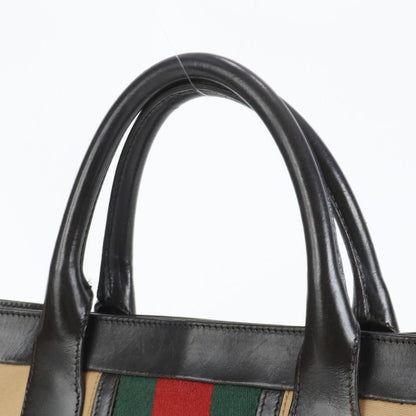 Polar Gucci Sherry Line 002 1121 Leather Canvas Tote Bag Business Commute A4