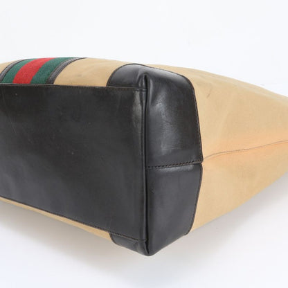 Polar Gucci Sherry Line 002 1121 Leather Canvas Tote Bag Business Commute A4