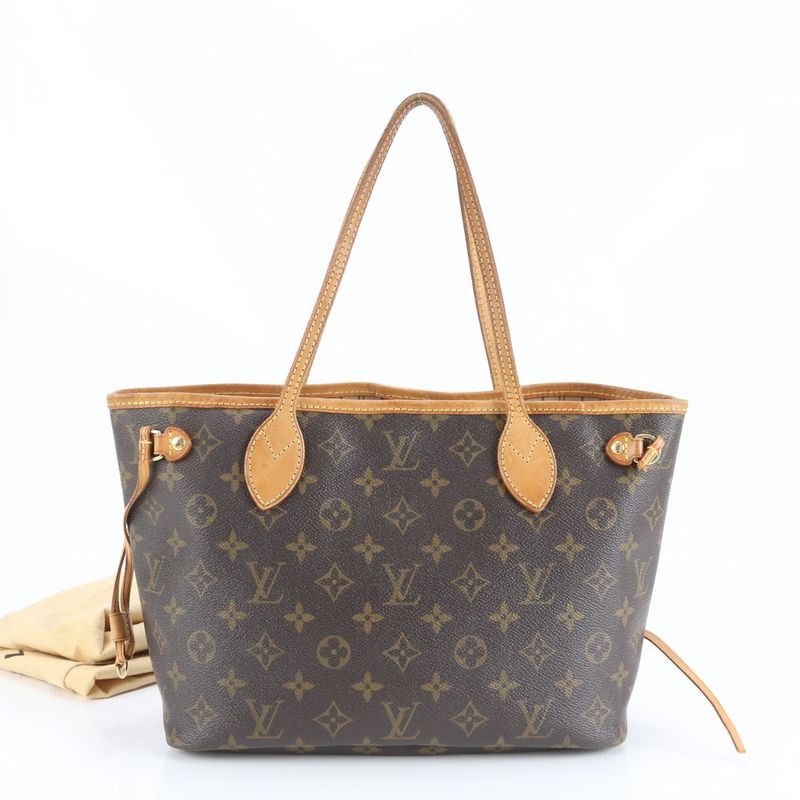 Polar Louis Vuitton Monogram Neverfull PM M40155 Leather Tote Bag Shoulder Hand