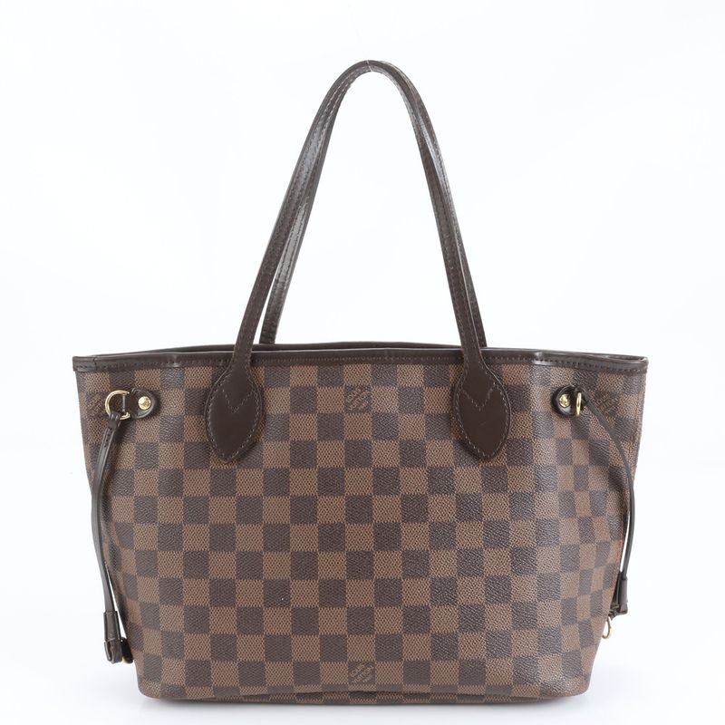 Extreme Louis Vuitton Damier Neverfull PM N40600 Leather Tote Bag Shoulder Hand