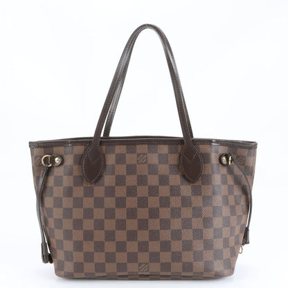 Extreme Louis Vuitton Damier Neverfull PM N40600 Leather Tote Bag Shoulder Hand
