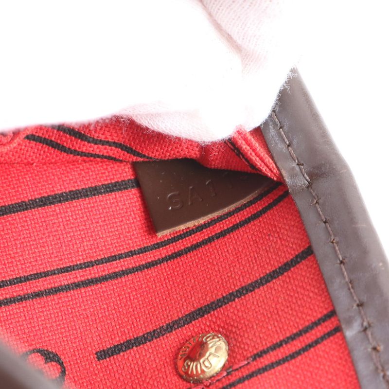 Extreme Louis Vuitton Damier Neverfull PM N40600 Leather Tote Bag Shoulder Hand