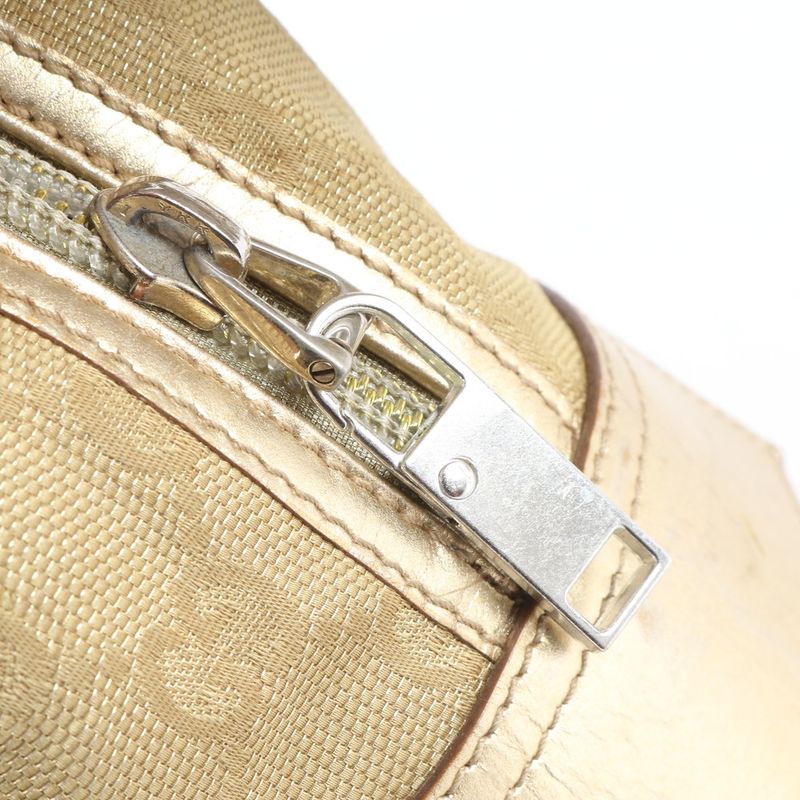 Gucci GG Canvas Mini Boston 002 1115 Leather Shoulder Bag Shoulder Hand Genuine