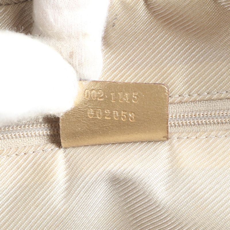 Gucci GG Canvas Mini Boston 002 1115 Leather Shoulder Bag Shoulder Hand Genuine