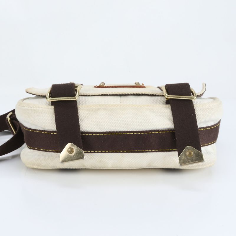 Polar Louis Vuitton Antigua Buzas PM Ecru M40042 Leather Shoulder Bag Crossbody