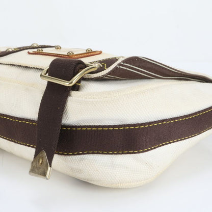 Polar Louis Vuitton Antigua Buzas PM Ecru M40042 Leather Shoulder Bag Crossbody