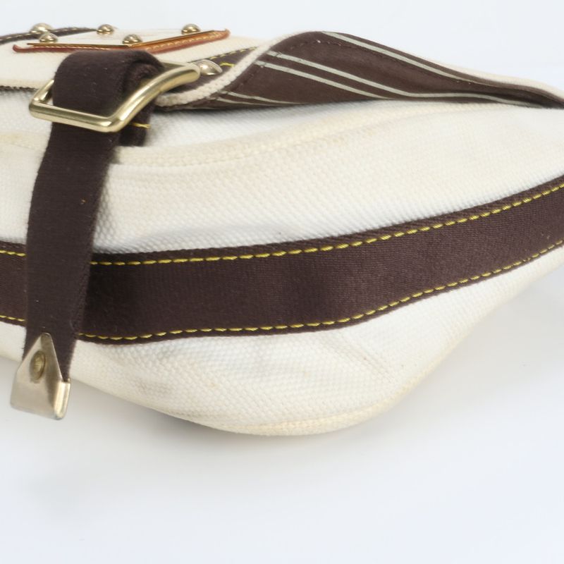 Polar Louis Vuitton Antigua Buzas PM Ecru M40042 Leather Shoulder Bag Crossbody