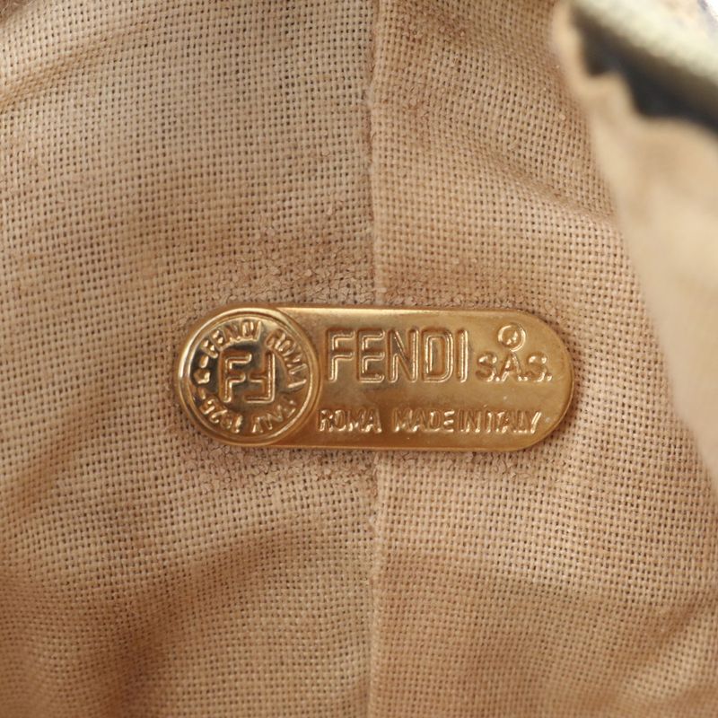 Polar Vintage Fendi Zucca Pouch Leather Mini Handbag Brown Women's CEM Dc3-5