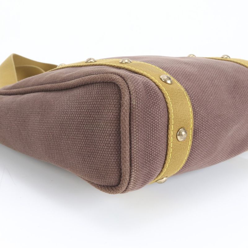 Polar Louis Vuitton Antigua Cabas MM Blanc M40086 Leather Tote Bag Shoulder