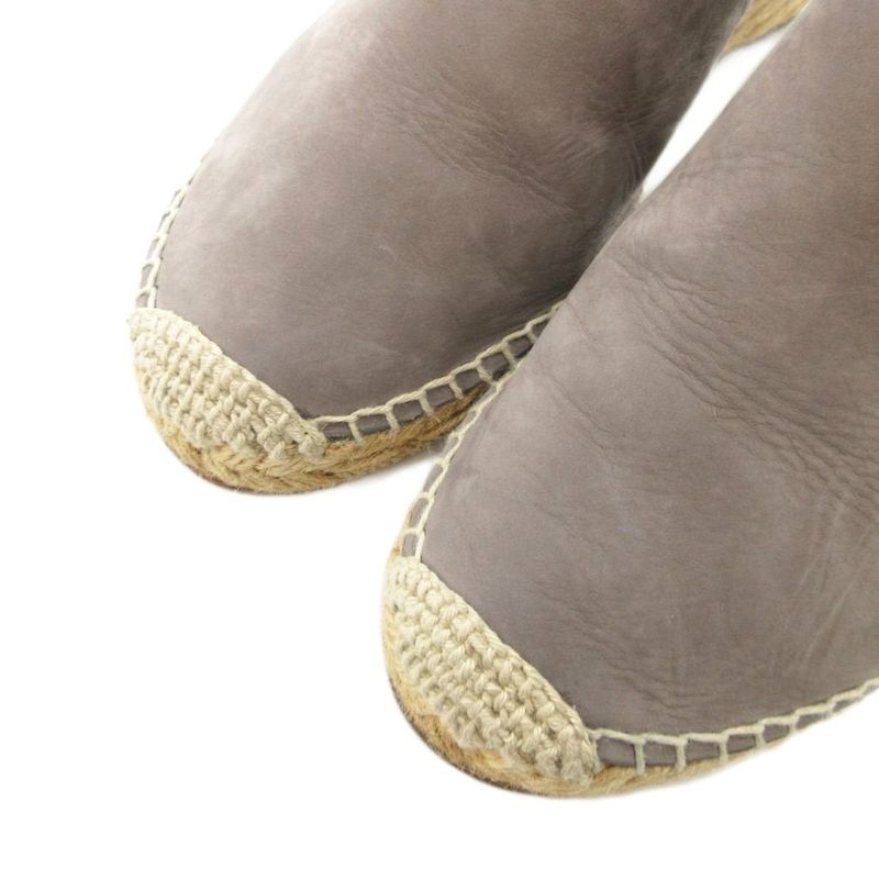 Celine Sandals Strappy Sandals Wedges 38 Gray Beige IU - GY18