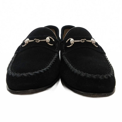 Gucci Horsebit Loafers Moccasins Suede Leather 35 Black JS - GY18