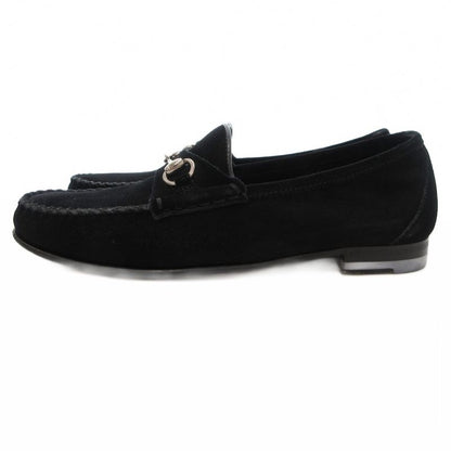 Gucci Horsebit Loafers Moccasins Suede Leather 35 Black JS - GY18