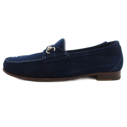 Gucci Horsebit Loafers Moccasins Suede Leather 35 Blue JS - GY18