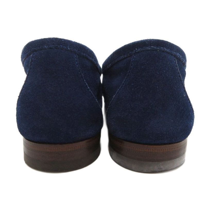 Gucci Horsebit Loafers Moccasins Suede Leather 35 Blue JS - GY18