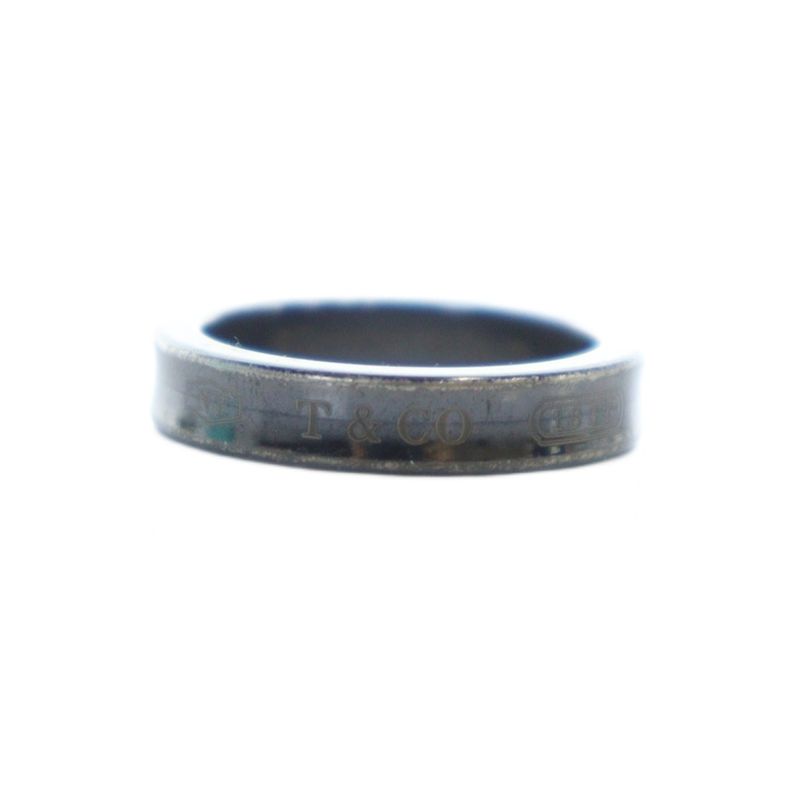 Tiffany & Co Tiffany & CO 1837 Ring Accessories Ring Logo #10 Black Rm1120r -