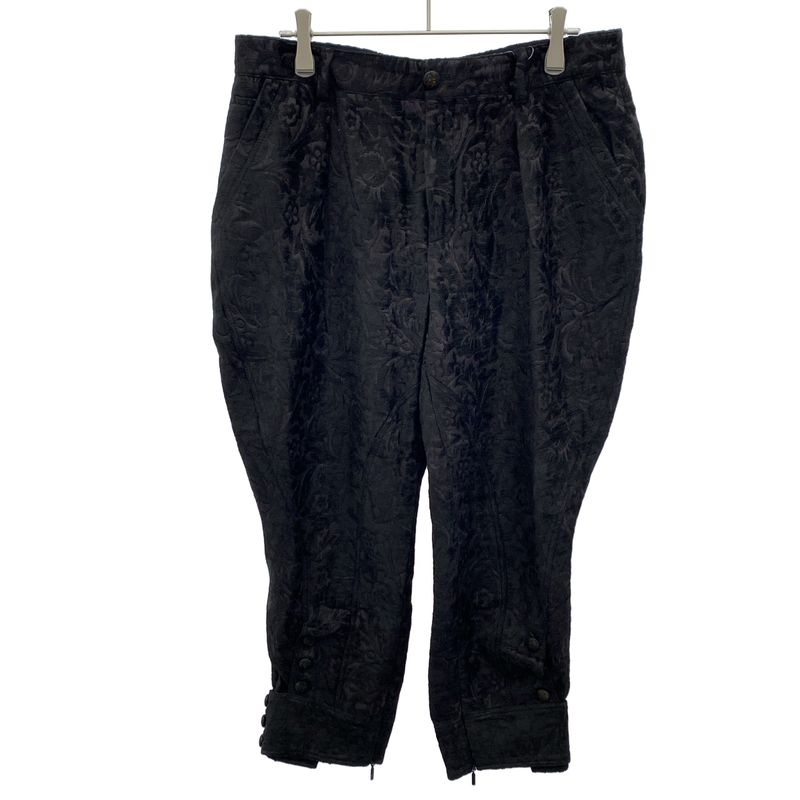 Gucci Sample 12aw Silk Jacquard Jodhpurs Pants 300638 Black 40