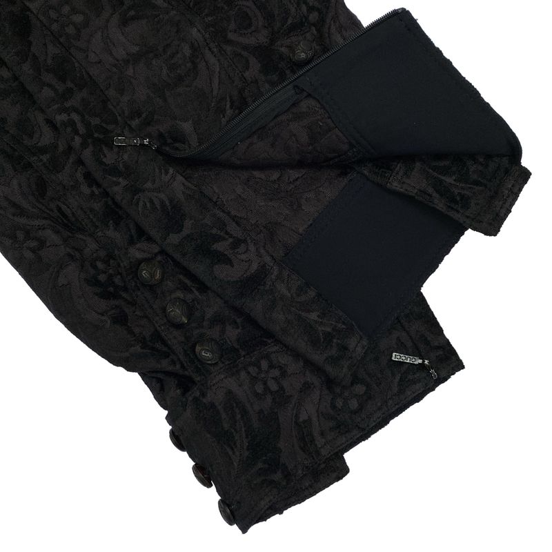 Gucci Sample 12aw Silk Jacquard Jodhpurs Pants 300638 Black 40