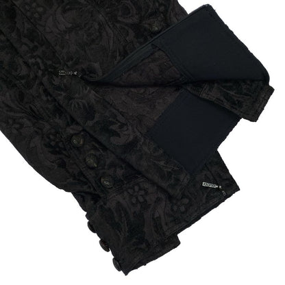 Gucci Sample 12aw Silk Jacquard Jodhpurs Pants 300638 Black 40