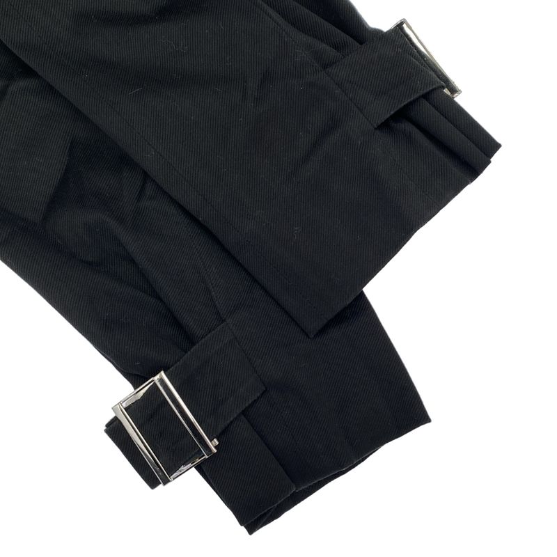 Gucci Sample 11ss Belted Slacks Pants 257092 Black 40