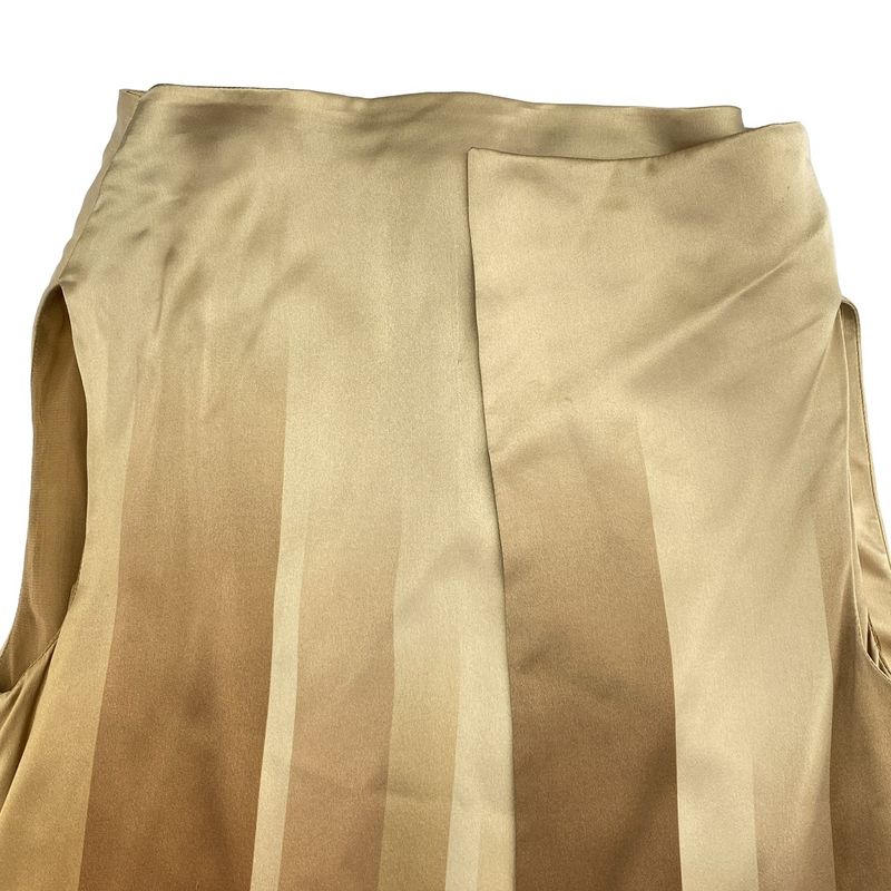 Gucci Sample 2010aw Silk Satin Dress 250317 Brown 40