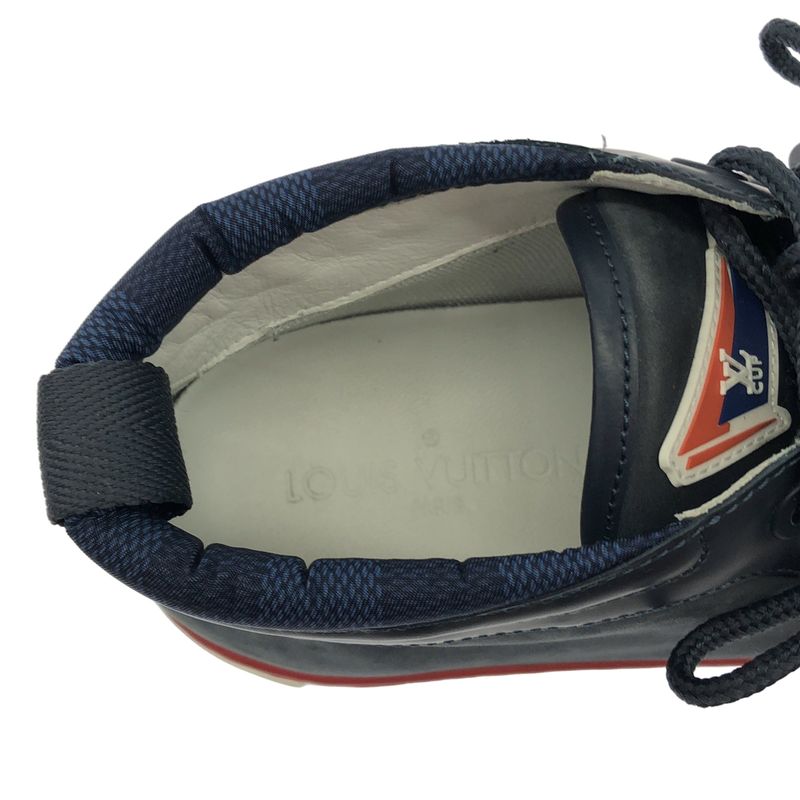 Louis Vuitton America's Cup Leather Chukka Sneakers Blue 6