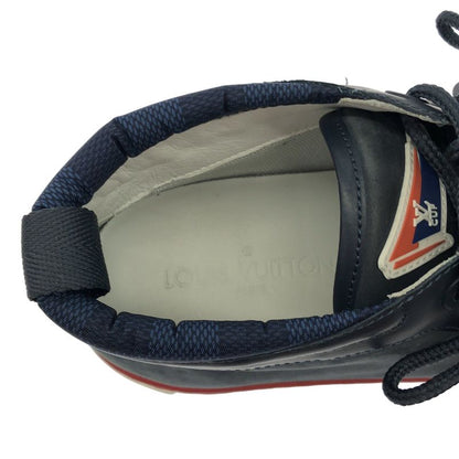 Louis Vuitton America's Cup Leather Chukka Sneakers Blue 6