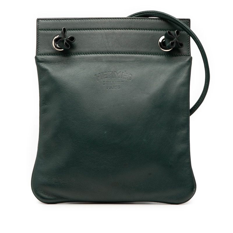 Hermes Aline Mini Crossbody Shoulder Bag Veil Cypress Green Swift Women Hermes