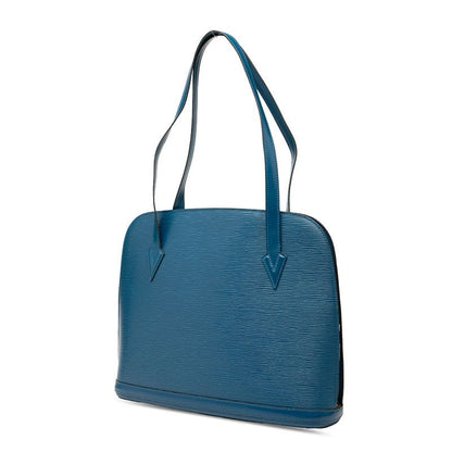 Louis Vuitton Epi Le Sac Shoulder Bag Tote Bag M52285 Toledo Blue Leather Women
