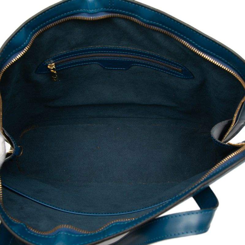 Louis Vuitton Epi Le Sac Shoulder Bag Tote Bag M52285 Toledo Blue Leather Women