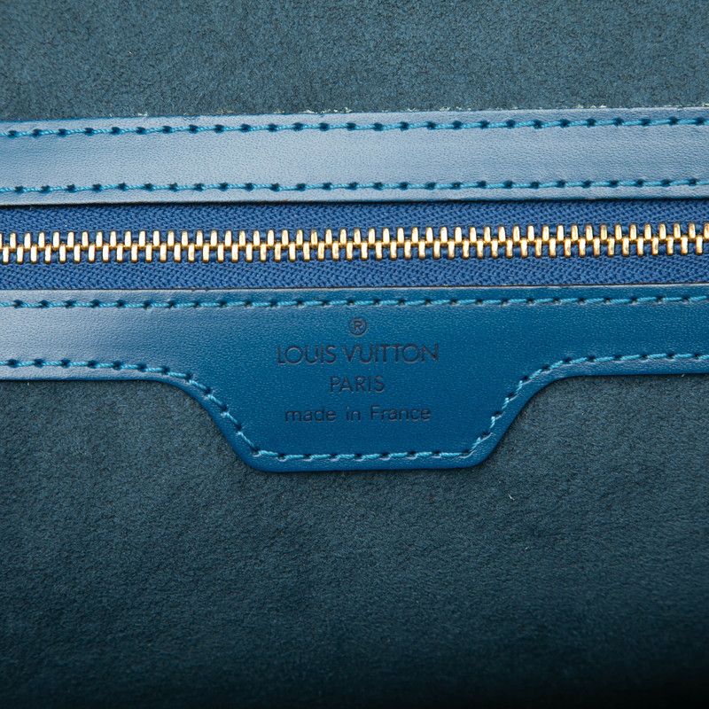 Louis Vuitton Epi Le Sac Shoulder Bag Tote Bag M52285 Toledo Blue Leather Women