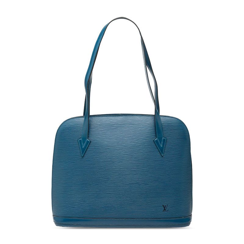 Louis Vuitton Epi Le Sac Shoulder Bag Tote Bag M52285 Toledo Blue Leather Women